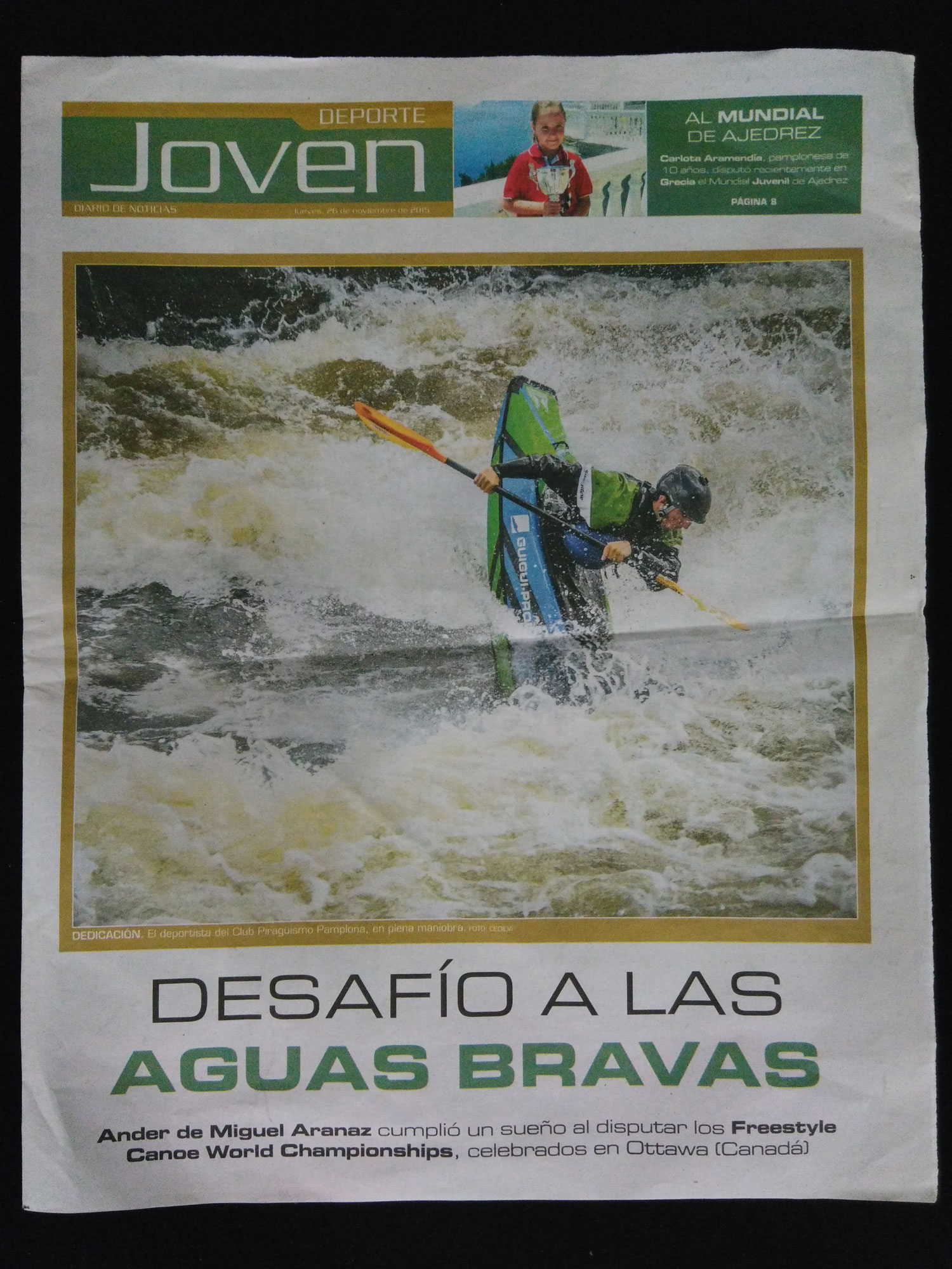 La entrevista de Ander De Miguel, hoy en prensa